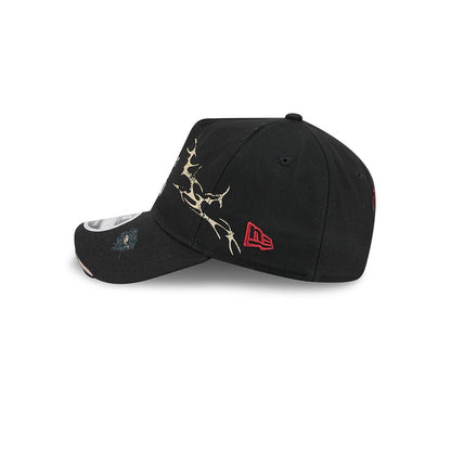 Pictured is this Harry Potter Deathly Hallows 9FORTY A-Frame Unstructured cap in black. 5