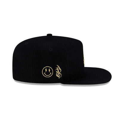 Pictured is this New Era X J Balvin & Ryan Castro Omerta New Era 19TWENTY cap in black. 5