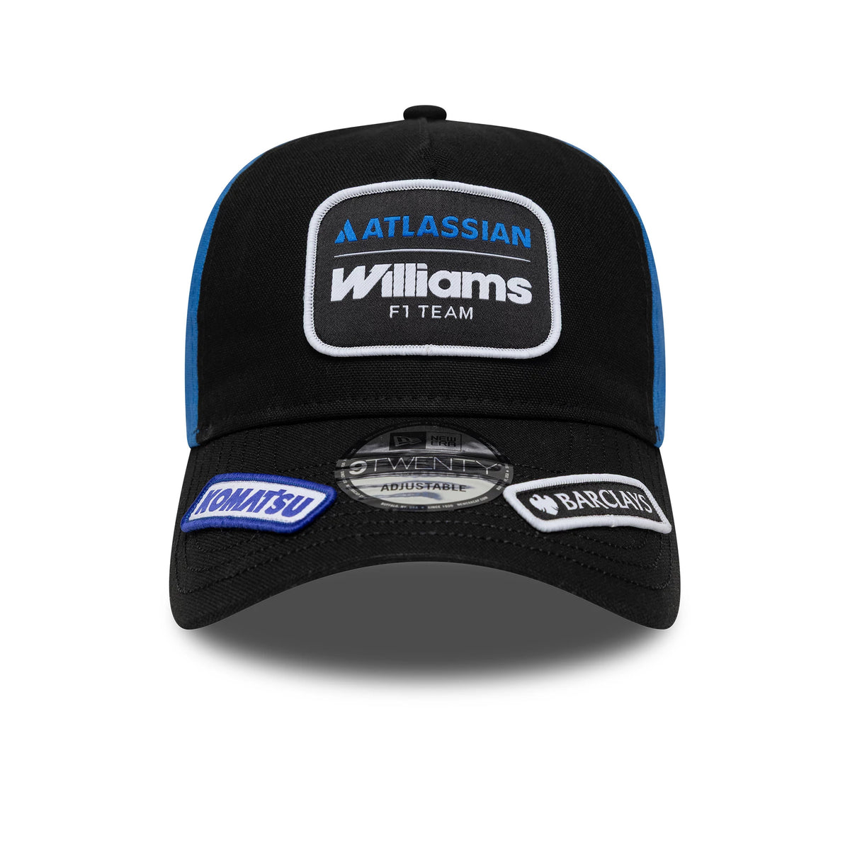 Pictured is this Williams Alex Albon Vegas Race Special 9TWENTY A-Frame cap in black. 3