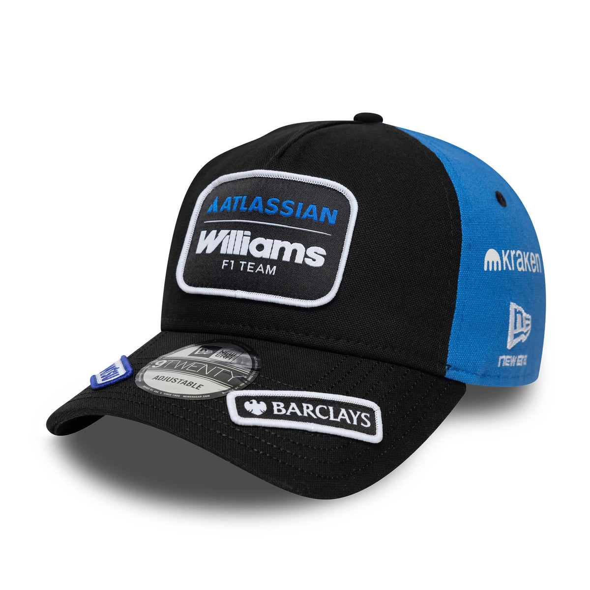 Pictured is this Williams Carlos Sainz Vegas Race Special 9TWENTY A-Frame cap in black. 1