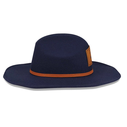 Pictured is this Williams Austin Race Special Wide Brim Fedora Cowboy hat in navy. 4