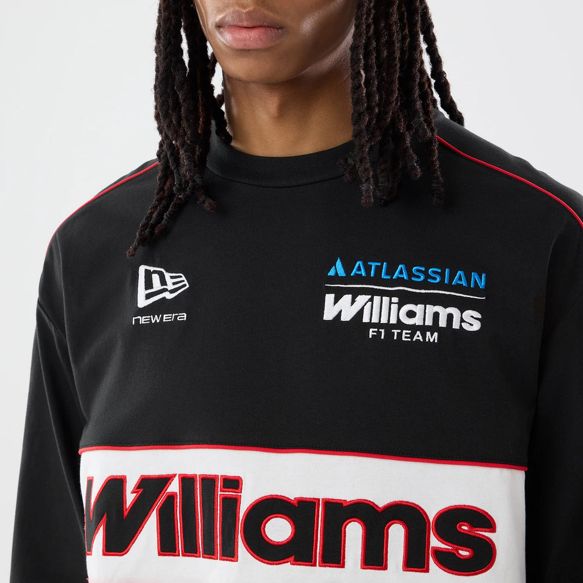 The model is wearing this Williams Vegas Race Special Long Sleeve T-Shirt in black. 6