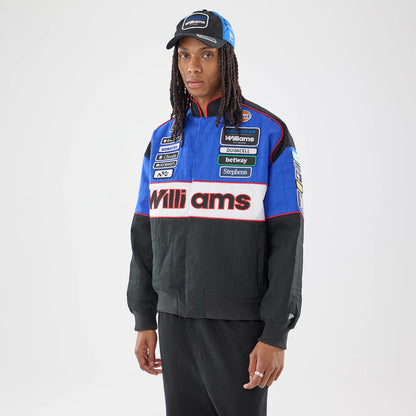 The model is wearing this Williams Vegas Race Special Jacket in black. 1