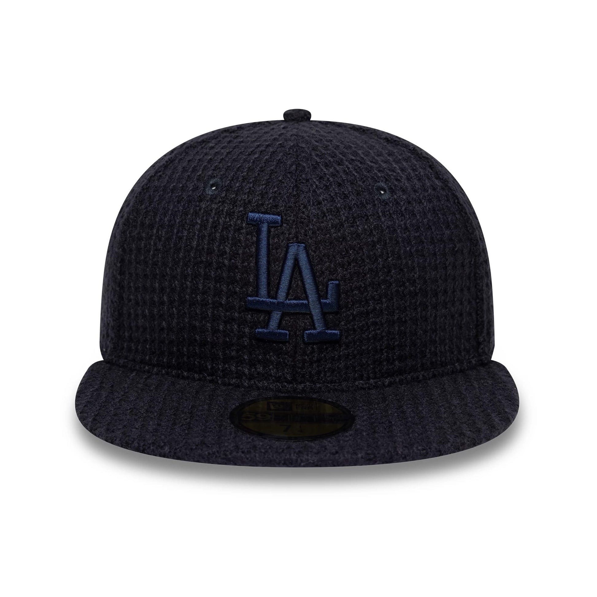 Pictured is this MLB Knitted LA Dodgers 59FIFTY Fitted cap in black. 2