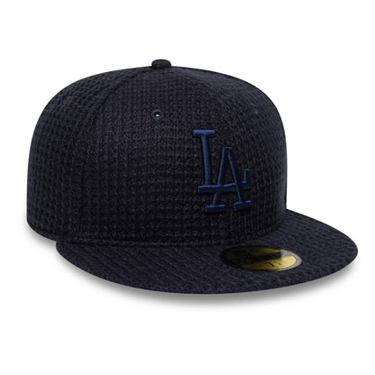 Pictured is this MLB Knitted LA Dodgers 59FIFTY Fitted cap in black. 3