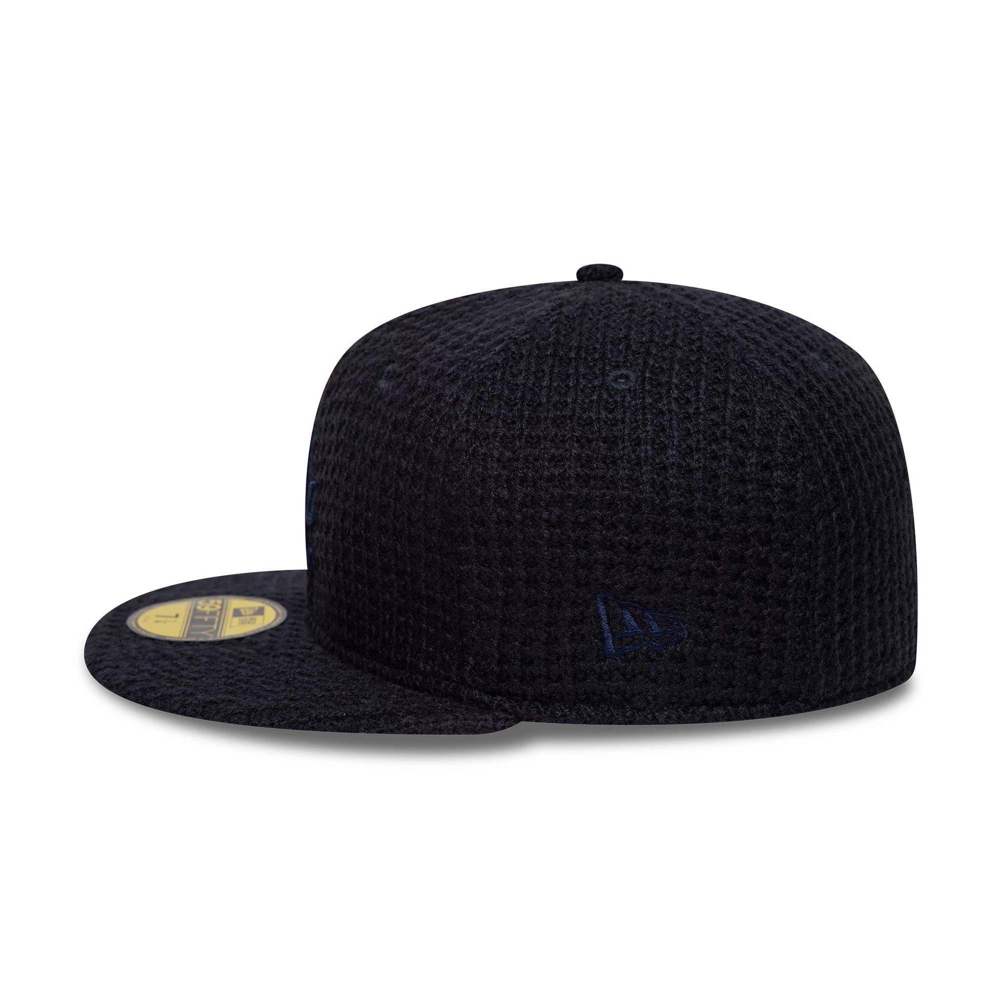 Pictured is this MLB Knitted LA Dodgers 59FIFTY Fitted cap in black. 5