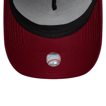 Pictured is this MLB Entry Cord Detroit Tigers 9FORTY E-Frame cap in dark red. 7