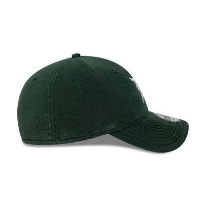 Pictured is this MLB Fleece Detroit Tigers 39THIRTY Stretch Fit cap in dark green. 6