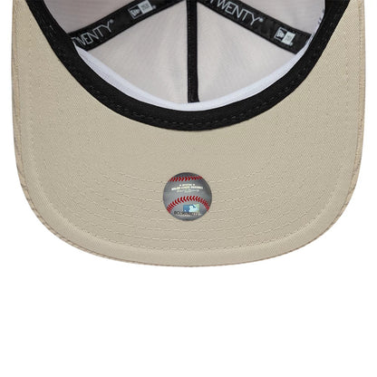 Pictured is this MLB Script Cord LA Dodgers 19TWENTY cap in light beige. 7