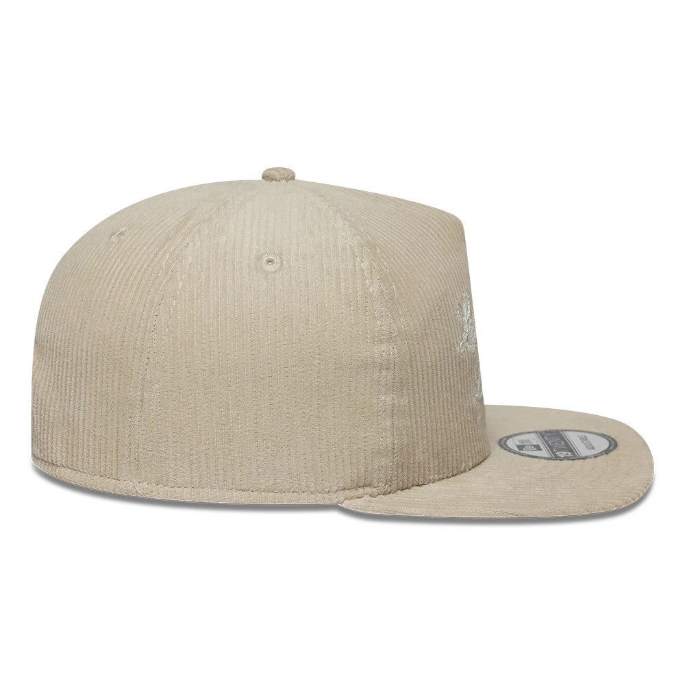 Pictured is this MLB Script Cord LA Dodgers 19TWENTY cap in light beige. 5