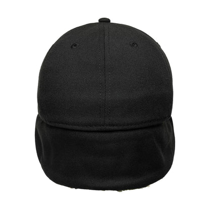 Pictured is this MLB Detroit Tigers 39THIRTY Downflap Stretch Fit cap in black. 9