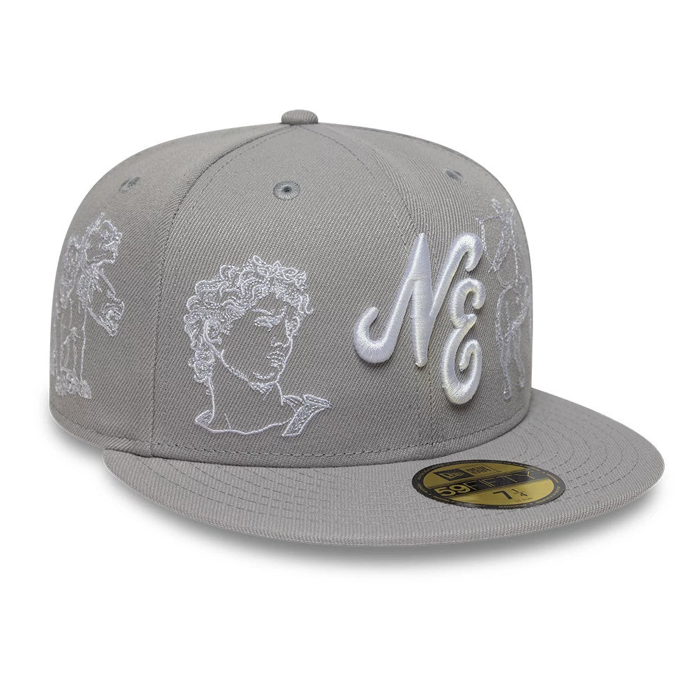 Pictured is this New Era Mythical 59FIFTY Fitted cap in grey. 3