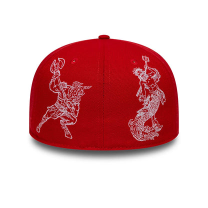 Pictured is this New Era Mythical 59FIFTY Fitted cap in red. 6