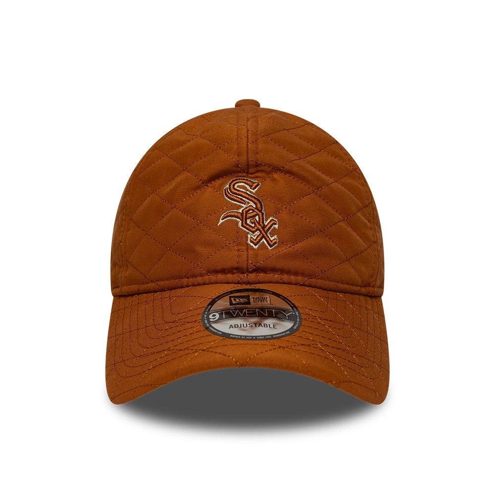Pictured is this MLB Padded Outline Chicago White Sox 9TWENTY cap in brown. 2