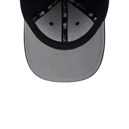 Pictured is this MLB Melton LA Dodgers 39THIRTY Stretch Fit cap in navy. 6