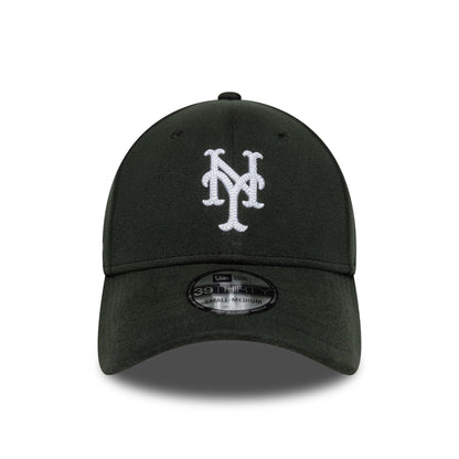 Pictured is this MLB Melton New York Mets 39THIRTY Stretch Fit cap in dark green. 3