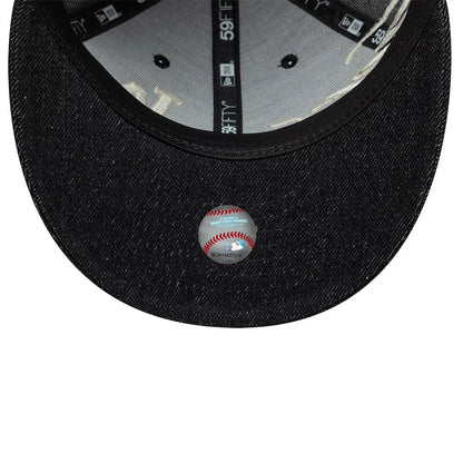 Pictured is this MLB Denim LA Dodgers Low Profile 59FIFTY Fitted cap in black. 10