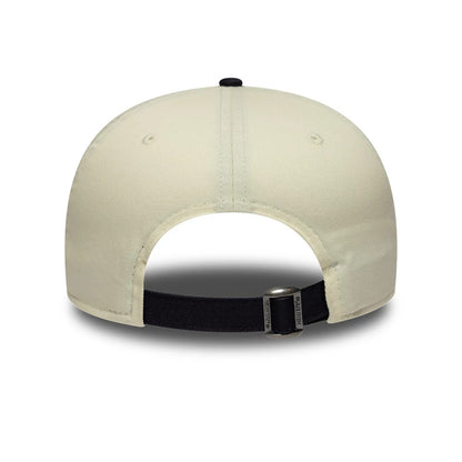 Pictured is this MLB Script New York Yankees 19TWENTY cap in cream & navy. 7