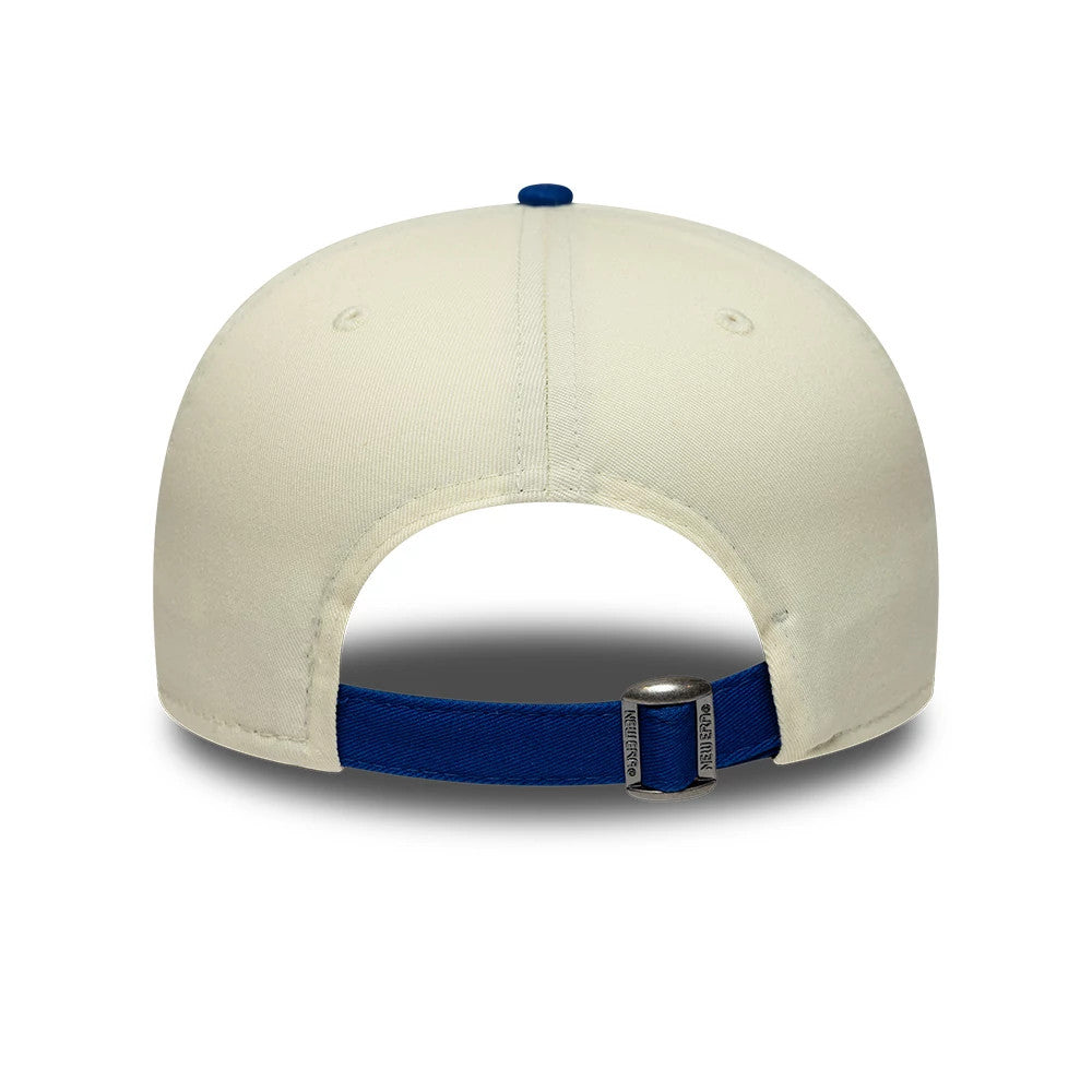 Pictured is this MLB Script LA Dodgers 19TWENTY cap in cream & blue. 7