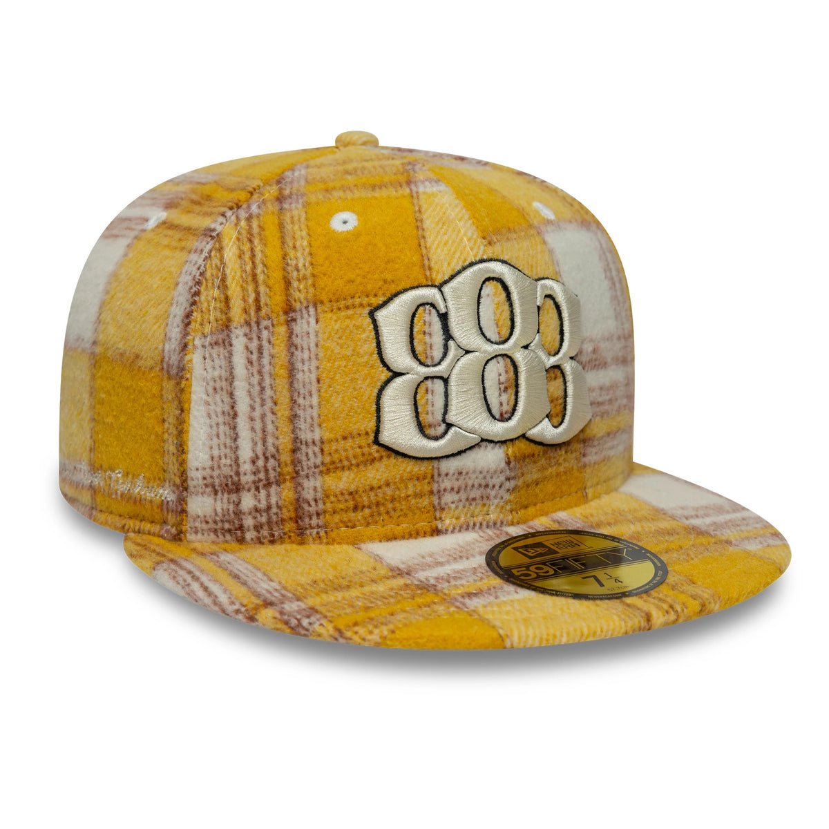 Pictured is this Kesi x New Era New Era 59FIFTY Fitted cap in yellow. 1