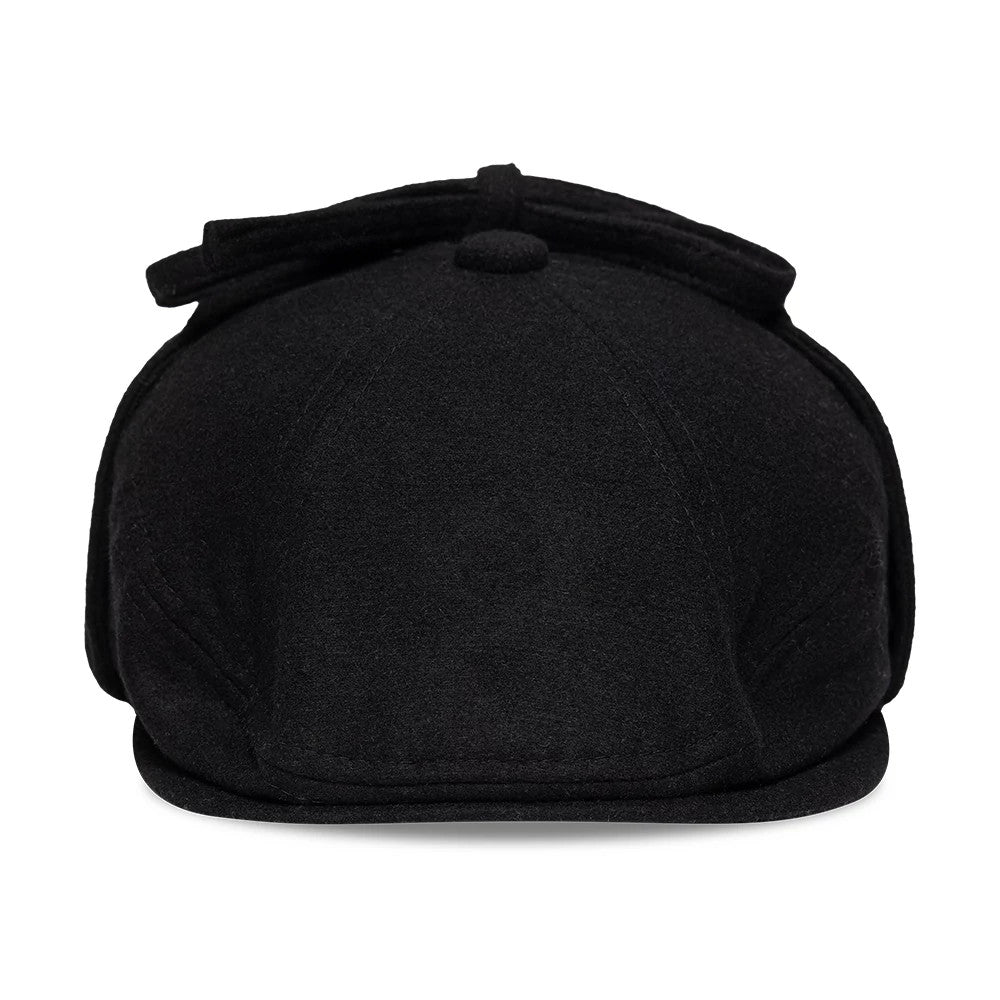 Pictured is this MLB Wool New York Yankees Downflap Driver cap in black. 4