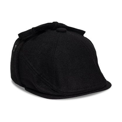 Pictured is this MLB Wool New York Yankees Downflap Driver cap in black. 6