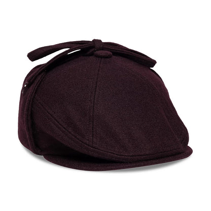 Pictured is this New Era Wool Downflap Driver cap in dark brown. 4