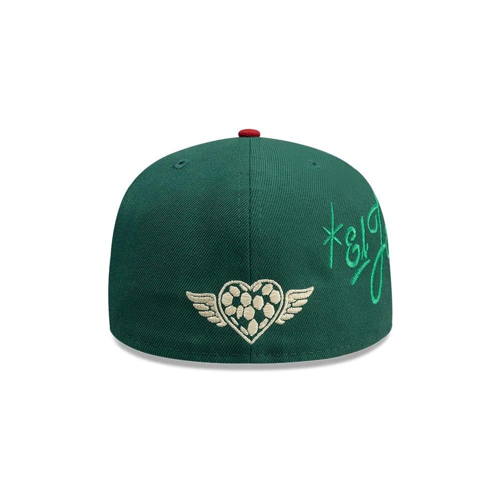 Pictured is this New Era Mexico Rotulos New Era 59FIFTY Fitted cap in green. 6