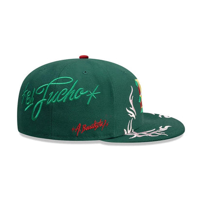 Pictured is this New Era Mexico Rotulos New Era 59FIFTY Fitted cap in green. 7