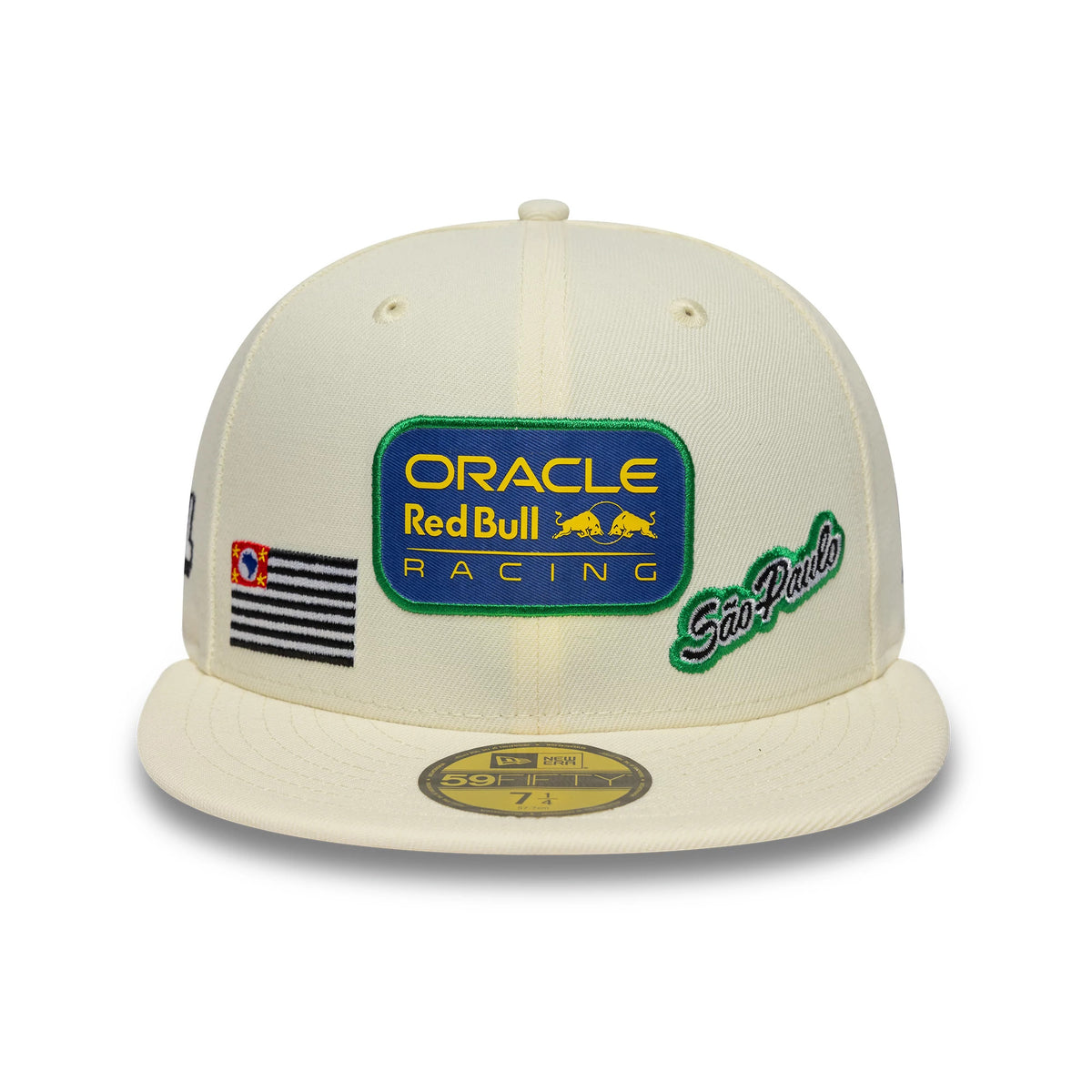 Pictured is this Brazil Race Special Red Bull Racing 59FIFTY Fitted cap in cream. 2