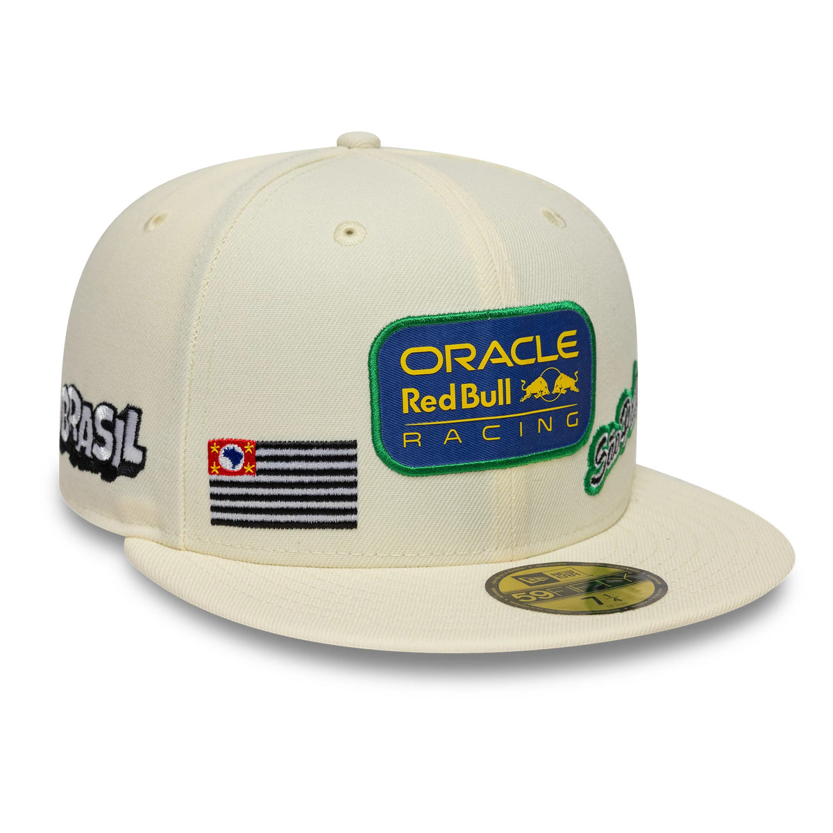 Pictured is this Brazil Race Special Red Bull Racing 59FIFTY Fitted cap in cream. 1