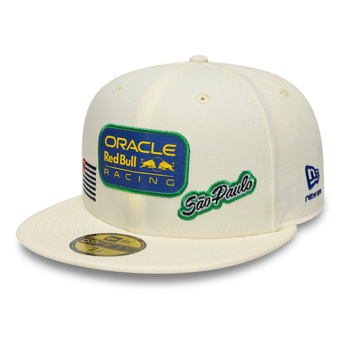 Pictured is this Brazil Race Special Red Bull Racing 59FIFTY Fitted cap in cream. 3