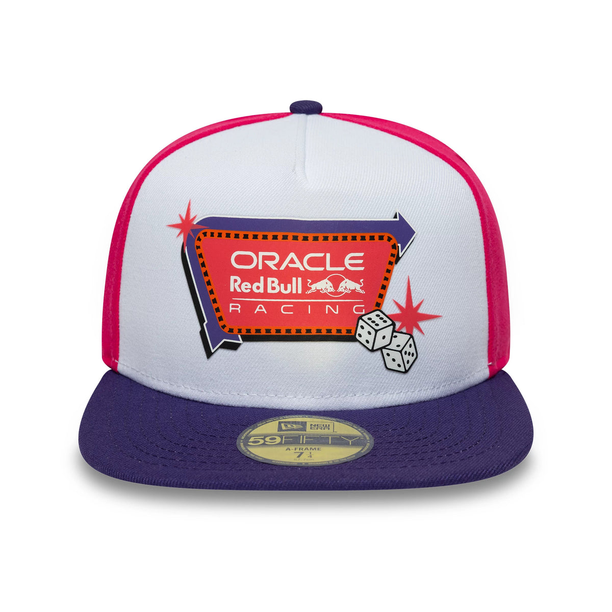 Pictured is this Vegas Race Special Red Bull Racing 59FIFTY A-Frame cap in white. 2