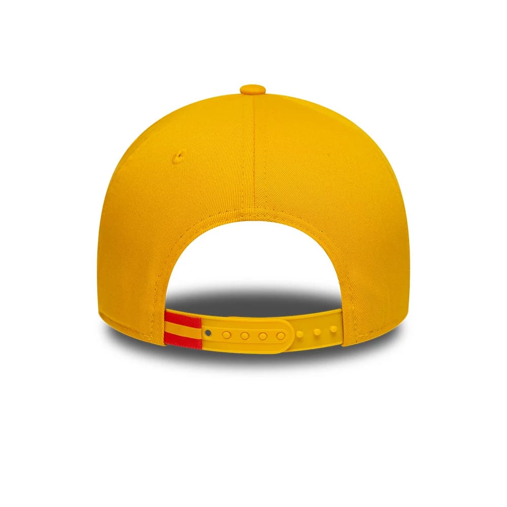 Pictured is this Carlos Sainz Team Fifty5 Grandstand 9FORTY A-Frame cap in dark yellow. 5