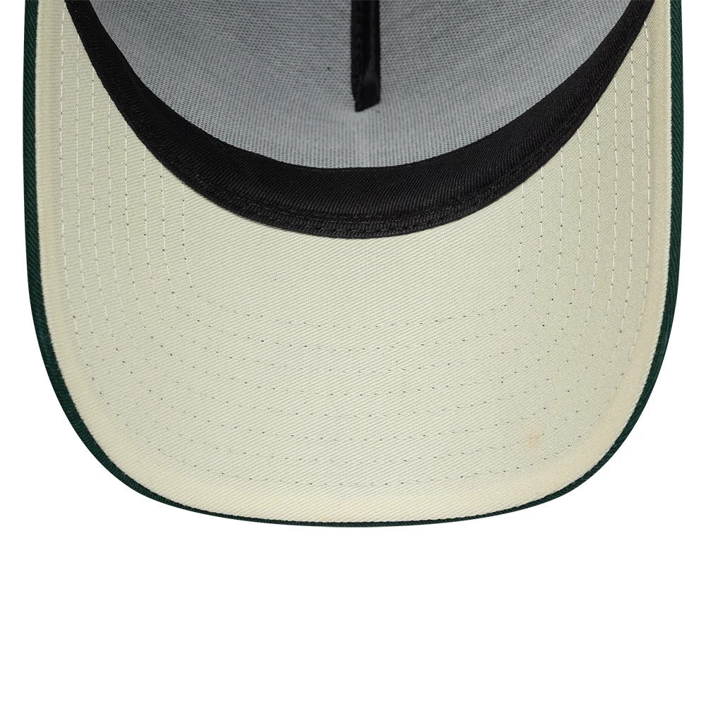 Pictured is this Carlos Sainz TeamPuff Print Puff Print Fifty5 9FORTY A-Frame cap in dark green. 2