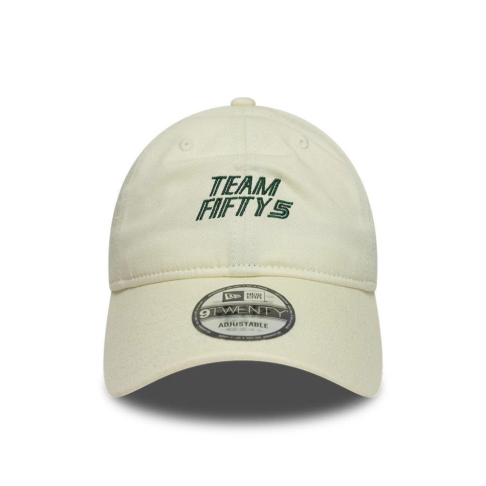 Pictured is this Carlos Sainz Team Fifty5 9TWENTY cap in cream. 3