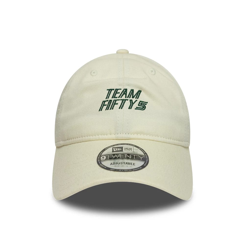 Pictured is this Carlos Sainz Team Fifty5 9TWENTY cap in cream. 3