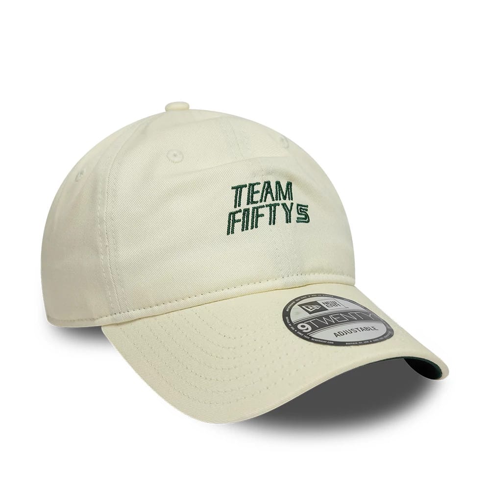Pictured is this Carlos Sainz Team Fifty5 9TWENTY cap in cream. 4