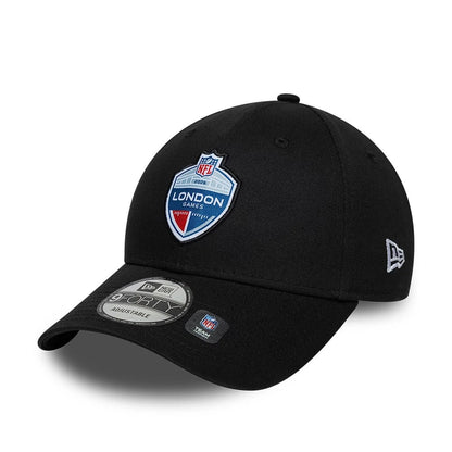 Pictured is this NFL International Series Games 2026 London 9FORTY cap in black. 1