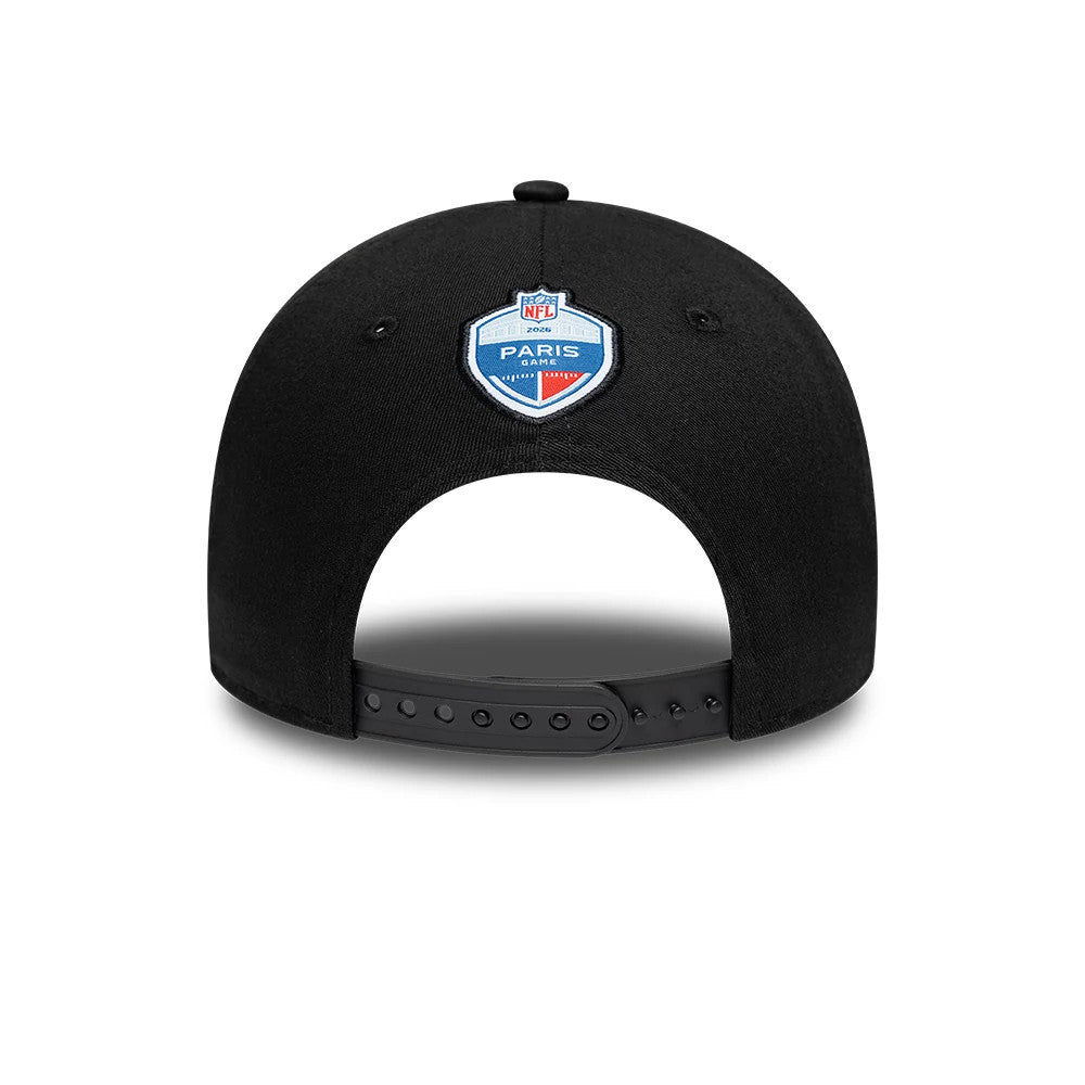 Pictured is this NFL International Series Games 2026 Paris New Orleans Saints 9FORTY cap in black. 5