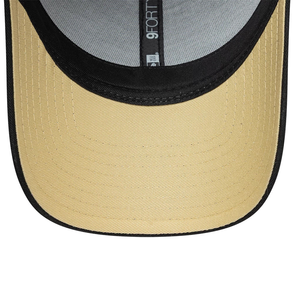 Pictured is this NFL International Series Games 2026 Paris New Orleans Saints 9FORTY cap in black. 2