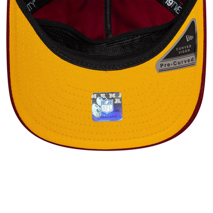 Pictured is this NFL International Series Games 2026 London Washington Commanders 19TWENTY cap in dark red. 2