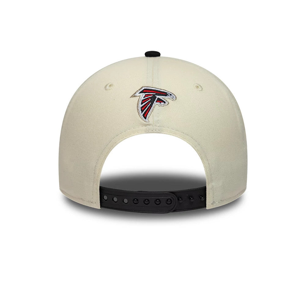 Pictured is this NFL International Series Games 2026 Madrid Atlanta Falcons 9FORTY M-Crown cap in white & black. 5