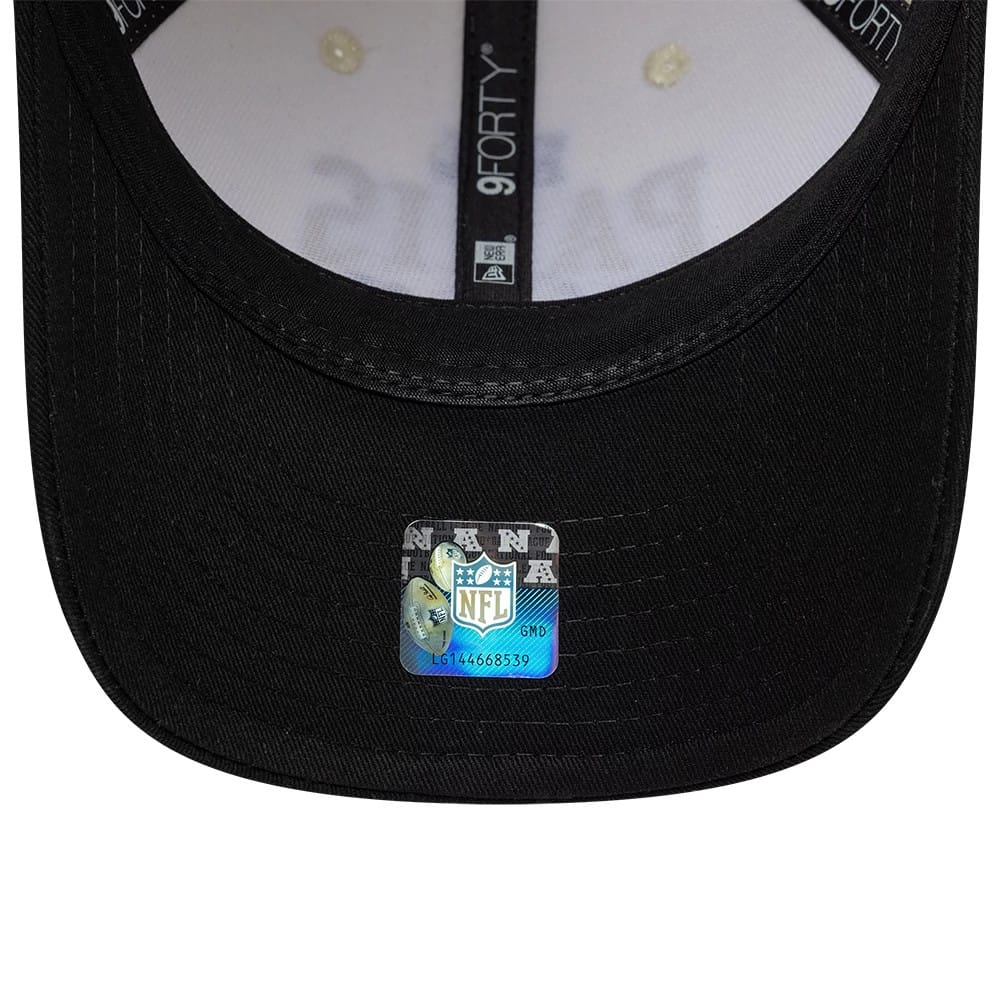 Pictured is this NFL International Series Games 2026 Paris New Orleans Saints 9FORTY M-Crown cap in white & black. 7