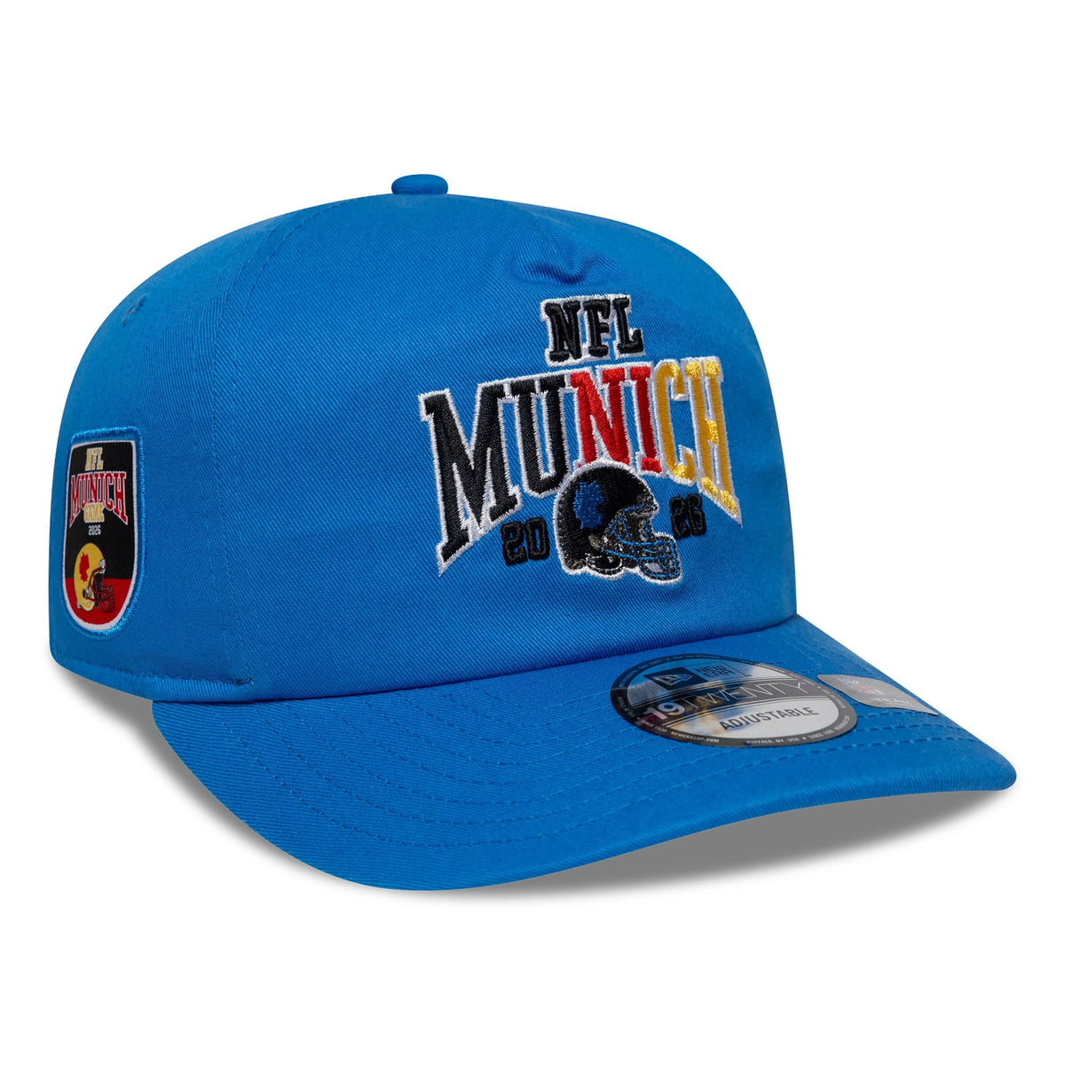 Pictured is this NFL International Series Games 2026 Munich Detroit Lions 19TWENTY cap in blue. 1