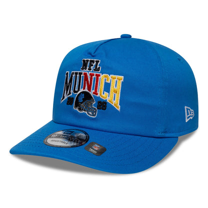 Pictured is this NFL International Games 2026 Munich Detroit Lions 19TWENTY cap in blue. 4