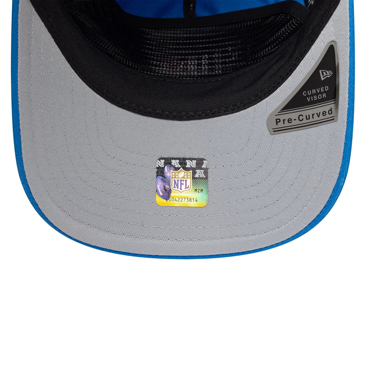 Pictured is this NFL International Series Games 2026 Munich Detroit Lions 19TWENTY cap in blue. 2