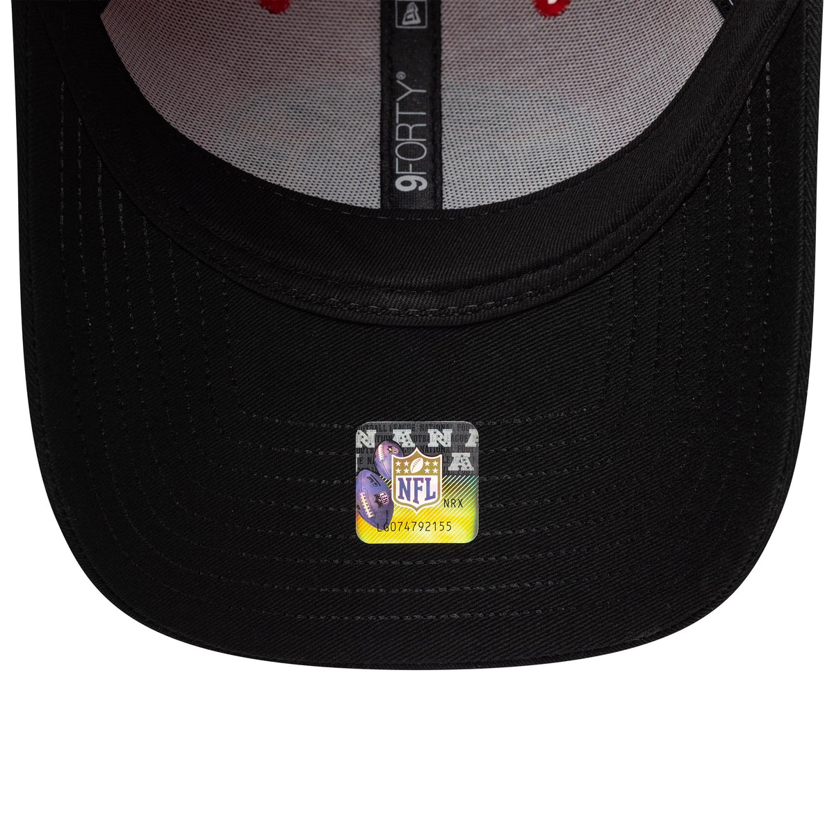 Pictured is this NFL International Games 2026 Madrid Atlanta Falcons 9FORTY cap in red & black. 7