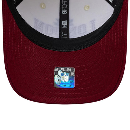Pictured is this NFL International Games 2026 London Washington Commanders 9FORTY M-Crown cap in white & dark red. 7