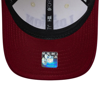 Pictured is this NFL International Series Games 2026 London Washington Commanders 9FORTY M-Crown cap in white & dark red. 7